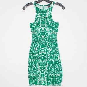NWT H&M Dress Boho Tropical Retro Coastal Casual Eclectic Classic Bold Green XS